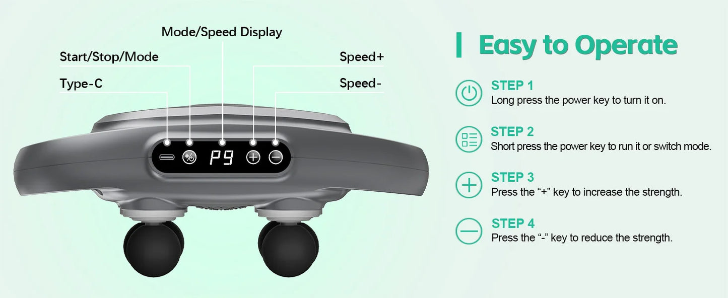 Kneadify Six-Node Deep Tissue Massager