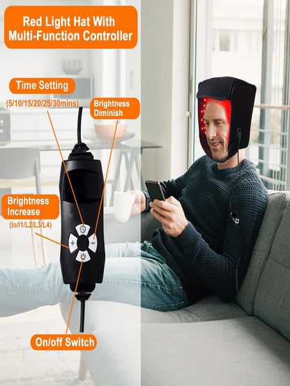 Kneadify Red Light Hair Growth Cap